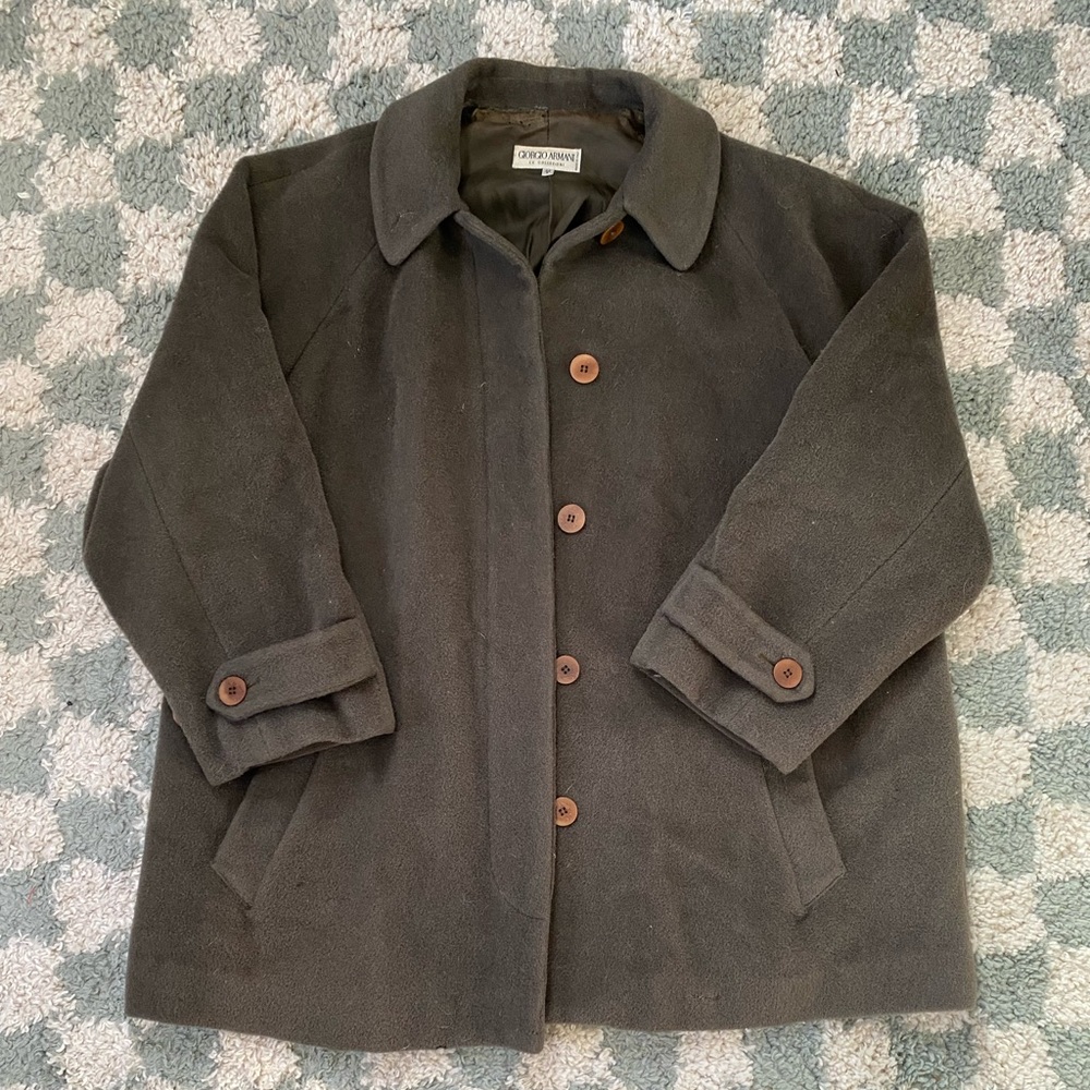 Vintage Armani Alpaca Wool Coat